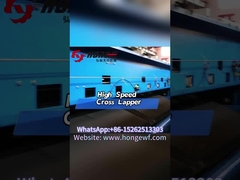 ポリエステル繊維が 横のラッパーを通る過程は?